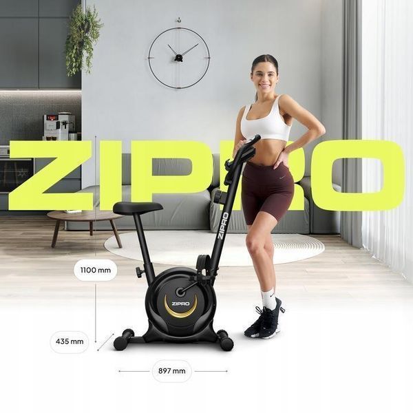 Домашній магнітний велотренажер Zipro One S Gold, стаціонарний фітнес-велосипед для схуднення та кардіотренувань, навантаження 110 id_1271 фото