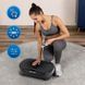 Тренувальна віброплатформа масажер з пультом дистанційного керування GYMTEK Light вібраційна степ-платформа з експандерами Black id_1246 фото 6