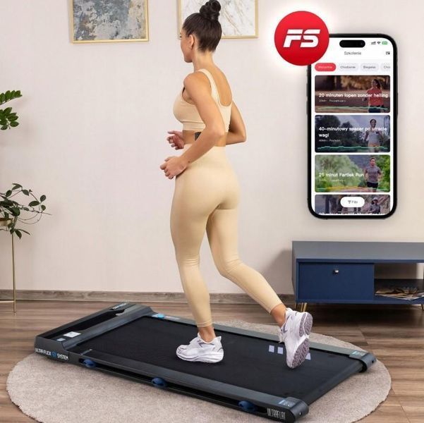 Компактна складна бігова доріжка для ходьби з дисплеєм Gymtek 1-8 км/год. до 110кг. Bluetooth ультратонка електрична бігова id_1265 фото