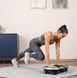 Тренувальна віброплатформа масажер з пультом дистанційного керування GYMTEK вібраційна степ-платформа з експандерами Silver 2625676244 фото 5