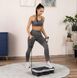 Тренувальна віброплатформа масажер з пультом дистанційного керування GYMTEK вібраційна степ-платформа з експандерами Silver 2625676244 фото 4