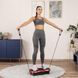 Тренувальна віброплатформа масажер з пультом дистанційного керування GYMTEK вібраційна степ-платформа з експандерами Red 2625676245 фото 3