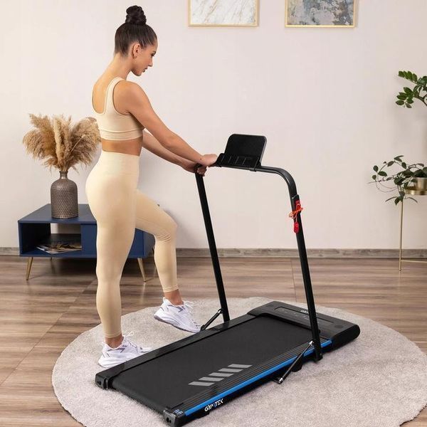 Електрична бігова доріжка Gymtek XT400 2-в-1 складана, домашній кардіотренажер для фітнесу та схуднення (до 10 км/год, id_1289 фото