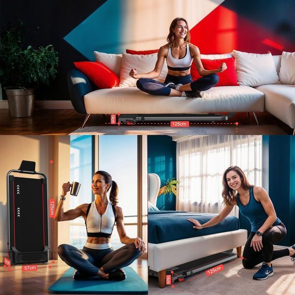 Електрична бігова доріжка P100 Stride Walking Pad з кутом нахилу 7%, компактна доріжка для ходьби під стіл для дому та офісу (10 3031298639 фото