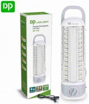 Аккумуляторный Ліхтар-Лампа LED 4+2.4W DP-7104 1500 mAh (White) 00000001454 фото