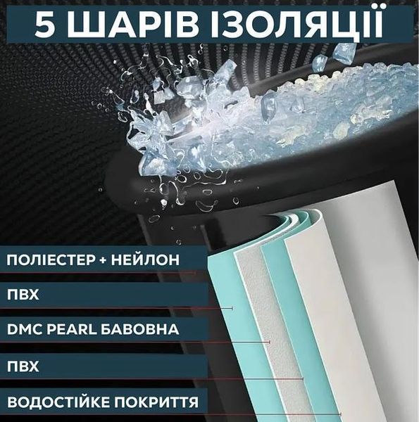 Круглий каркасний басейн для крижаної ванни 75 х 75 см Кріованна льодова крижана ванна для теплої та льодяної води 320л. id_1164 фото