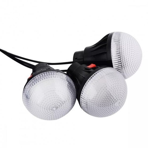 Багатофункціональний LED ліхтар Cclamp CL-01 із сонячною панеллю, 3 лампочки, повербанк 00000001458 фото